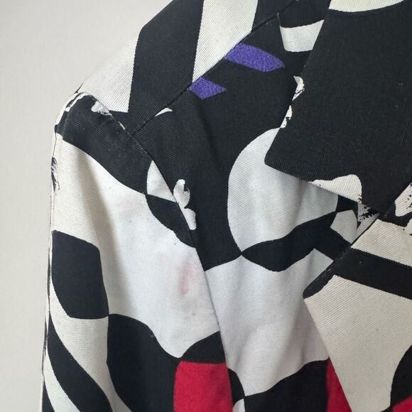 Sharon Phillips Made In The USA Funky Abstract Blazer 3X - Picture 5 of 8